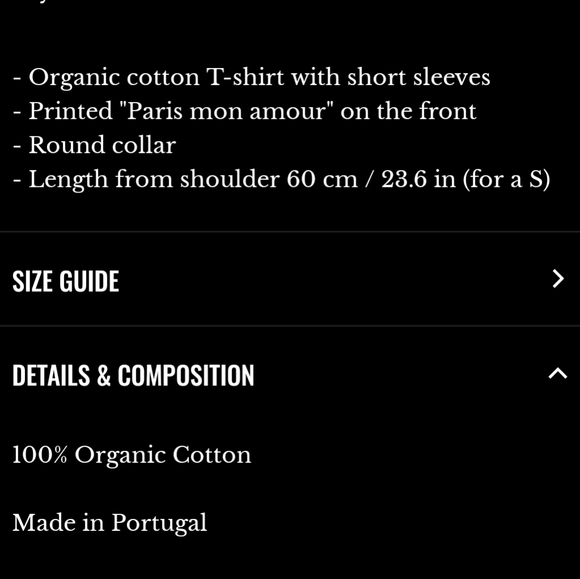 Sezane Paris Mon Amour White and Red Short Sleeve Tee - Picture 5 of 5